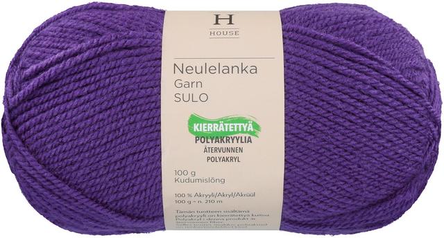 House neulelanka akryyli Sulo 100 g Dark Purple 10445