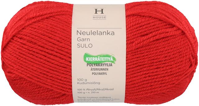 House neulelanka akryyli Sulo 100 g Red 251