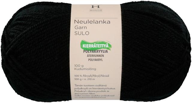 House neulelanka akryyli Sulo 100 g Black 217