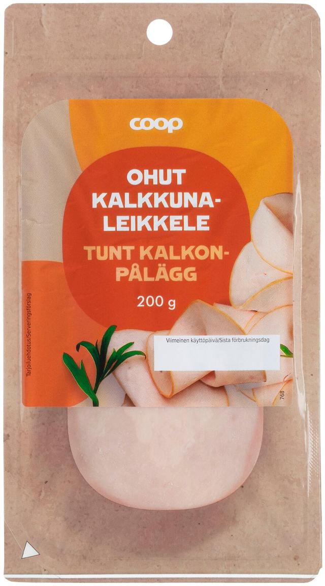 Coop ohut kalkkunaleikkele 200 g