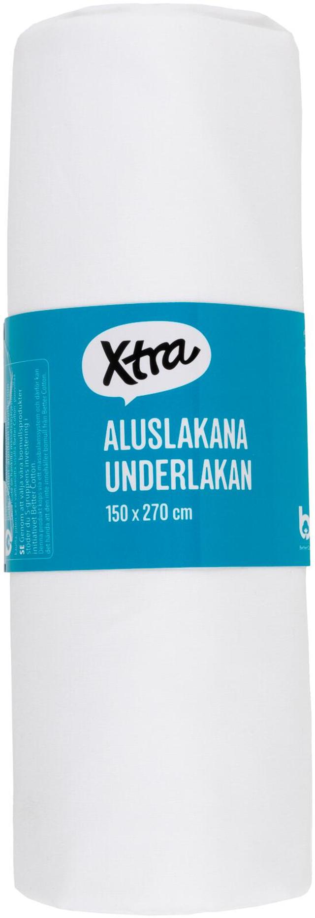 Xtra aluslakana Uni 150 x 170 cm valkoinen