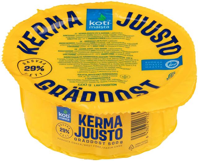 Kotimaista kermajuusto 500 g