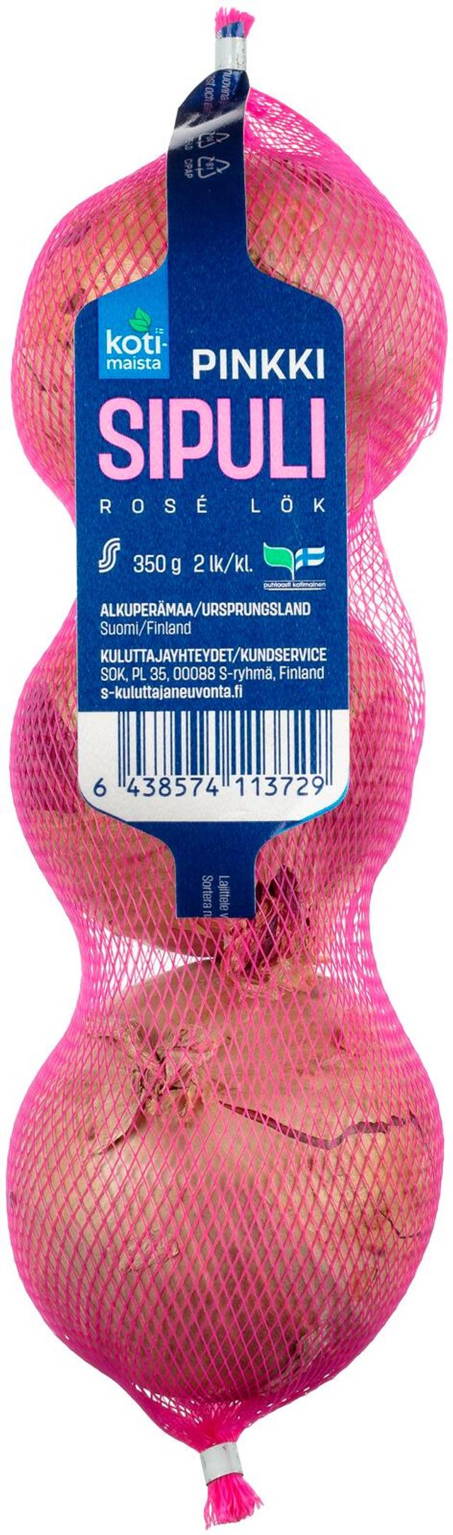 Kotimaista pinkkisipuli 350 g