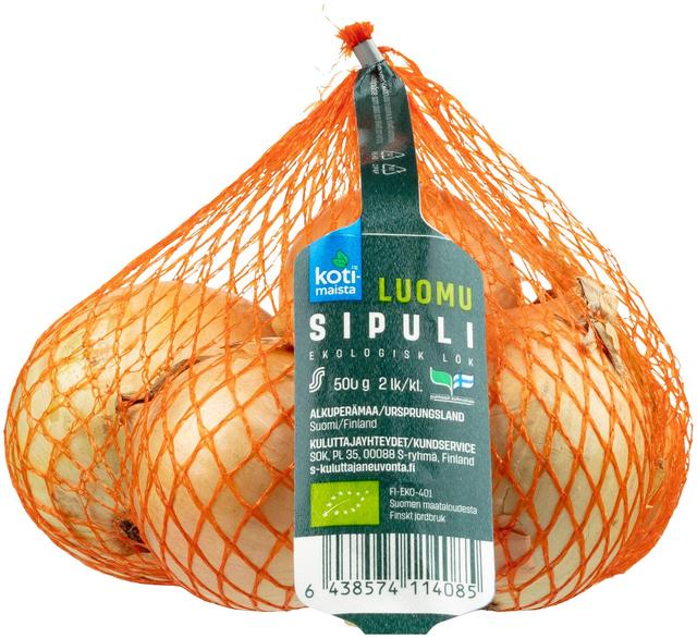 Kotimaista sipuli luomu 500 g