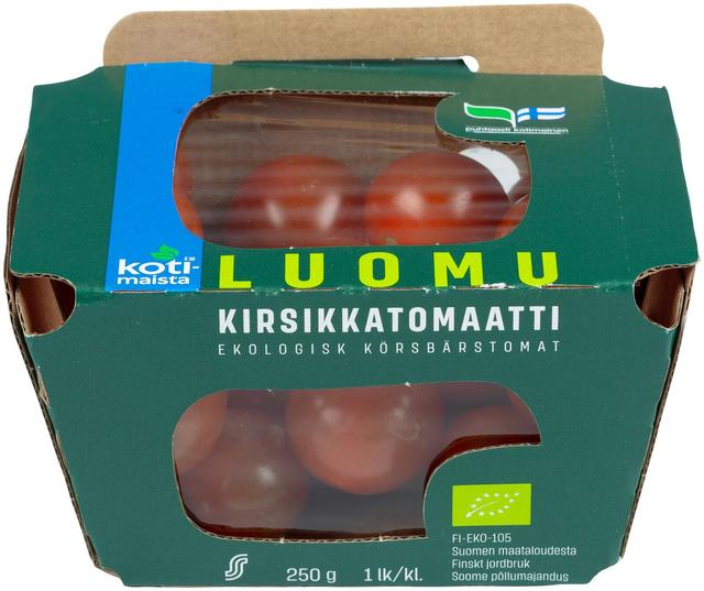 Kotimaista kirsikkatomaatti luomu 250 g