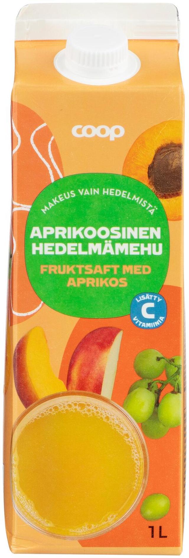 Coop aprikoosinen hedelmämehu 1l