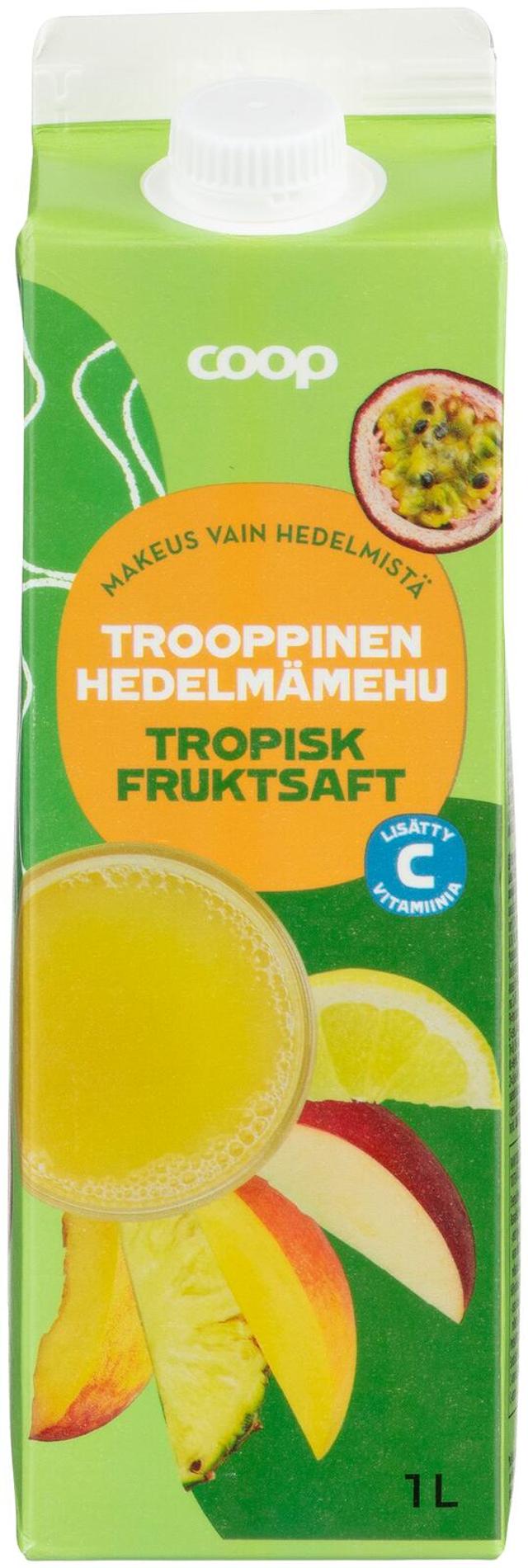 Coop trooppinen hedelmämehu 1l