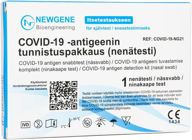 NEWGENE COVID-19 Antigeeni tunnistuspakkaus (nenätesti) 1kpl