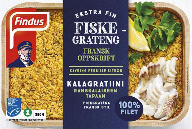 Findus Kalagratiini ranskalaiseen tapaan 380g MSC, pakaste