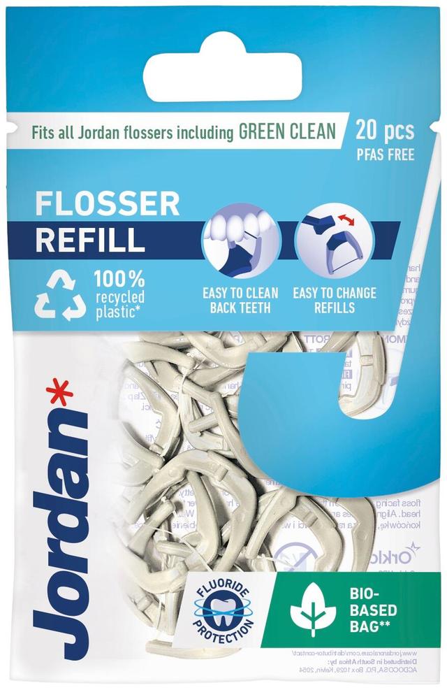 Jordan Easy Clean Flosser refill täyttöpakkaus 20kpl