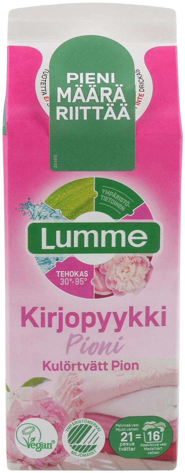 Lumme Kirjopyykki Pioni pyykinpesuneste 750ml