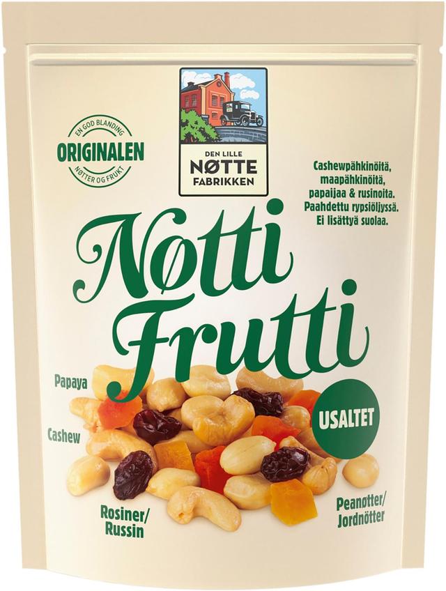 Den Lille Nøttefabrikken Nøtti Frutti Pähkinä-hedelmäsekoitus 400g