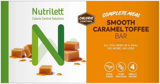 Nutrilett Smooth Caramel Toffee bar ateriankorvikepatukka 4x56g