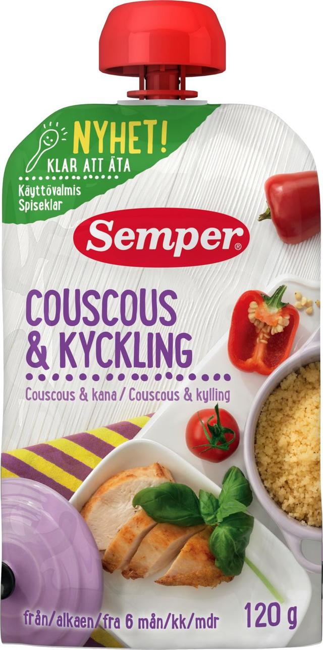 Semper Couscous & kana alkaen 6 kk, valmis ateria 120g
