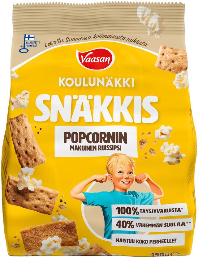Vaasan Koulunäkki Snäkkis Popcorn 150g