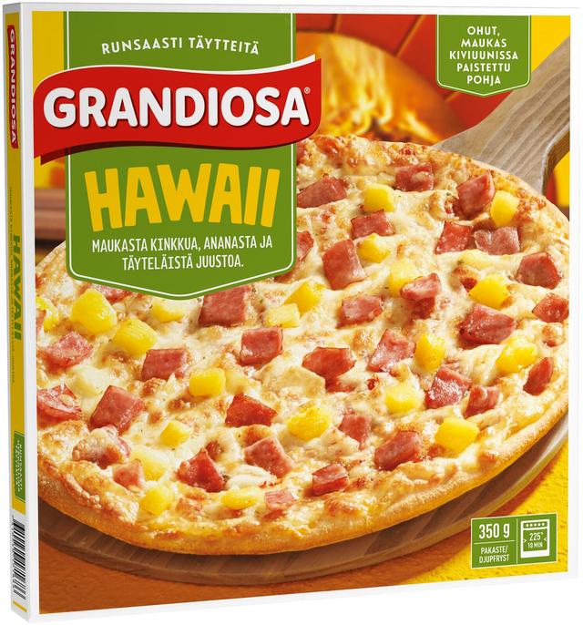 Grandiosa hawaii kiviuuni pakastepizza 350g