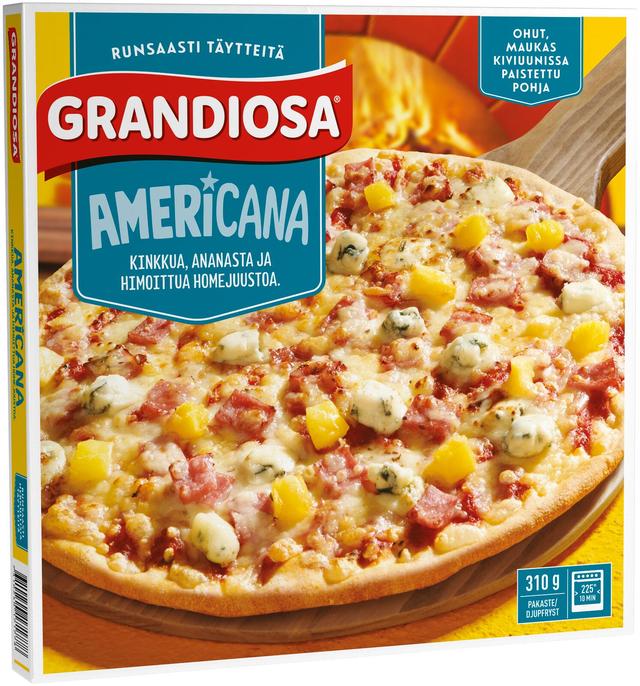 Grandiosa americana kiviuuni pakastepizza 310g