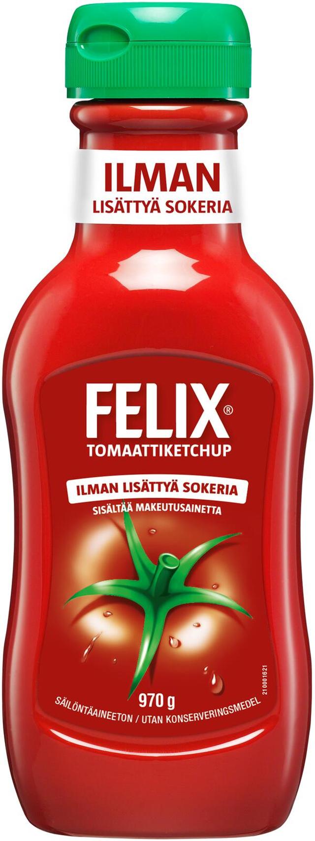 Felix ilman lisättyä sokeria ketchup 970g