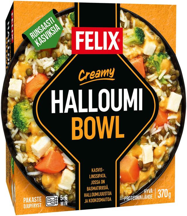 Felix creamy halloumi bowl pakasteateria 370g