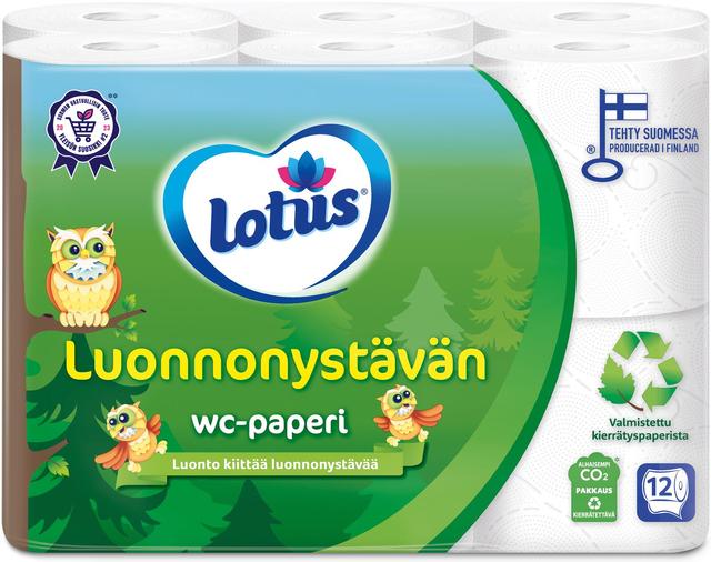 LOTUS Luonnonystävän wc-paperi 12 rll