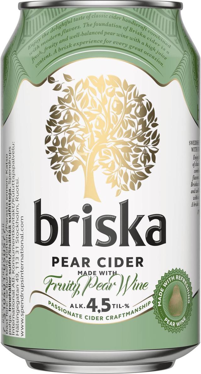 Briska päärynäsiideri 4,5% tlk 0,33l