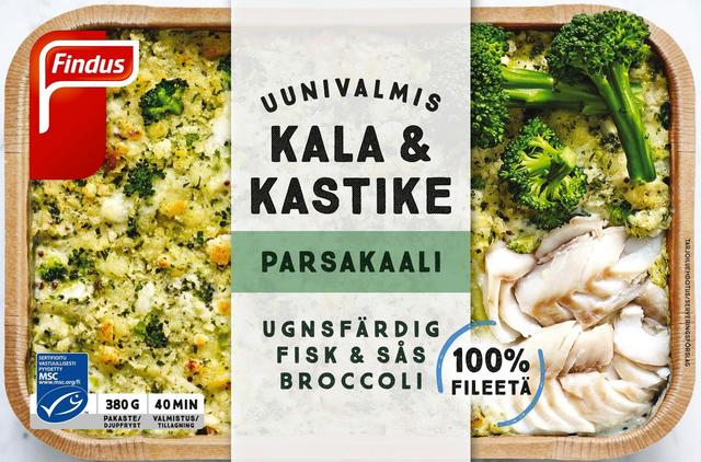 Findus Uunivalmis kala parsakaali MSC 380g, pakaste