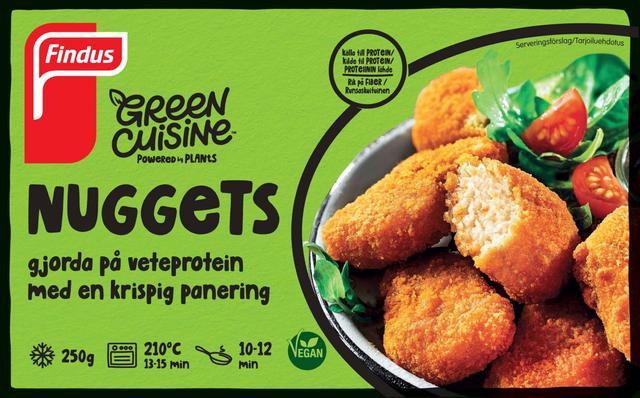 Findus Green Cuisine Vegenuggetit 250g, pakaste