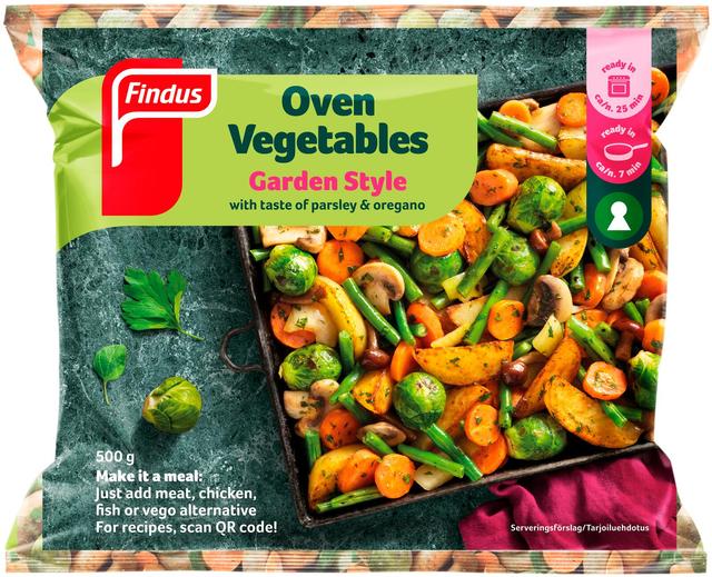 Findus Oven Vegetables - Garden Style 500g, pakaste