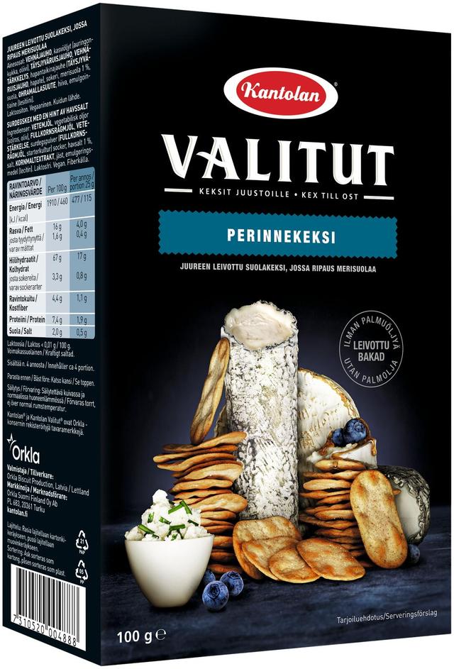 Kantolan Valitut Perinnekeksi juureen leivottu suolakeksi 100g