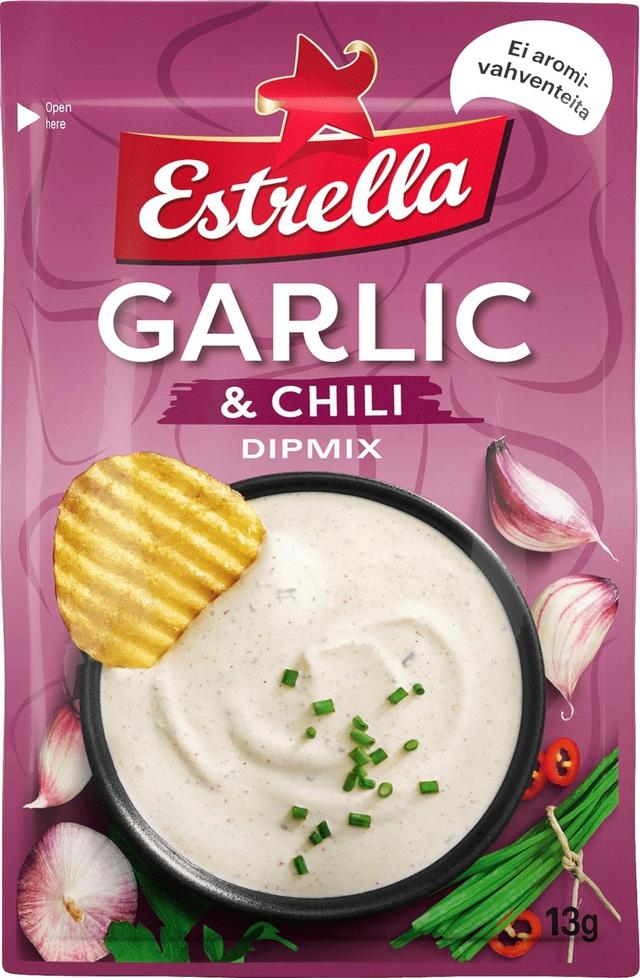 Estrella Garlic & Chili Dippimauste 13g