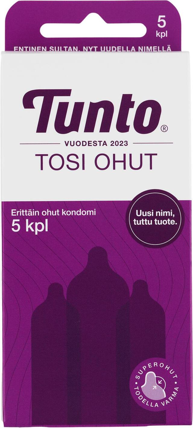 Tunto Tosi Ohut superohut kondomi 5kpl