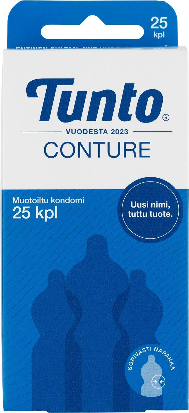 Tunto Conture muotoiltu kondomi 25kpl