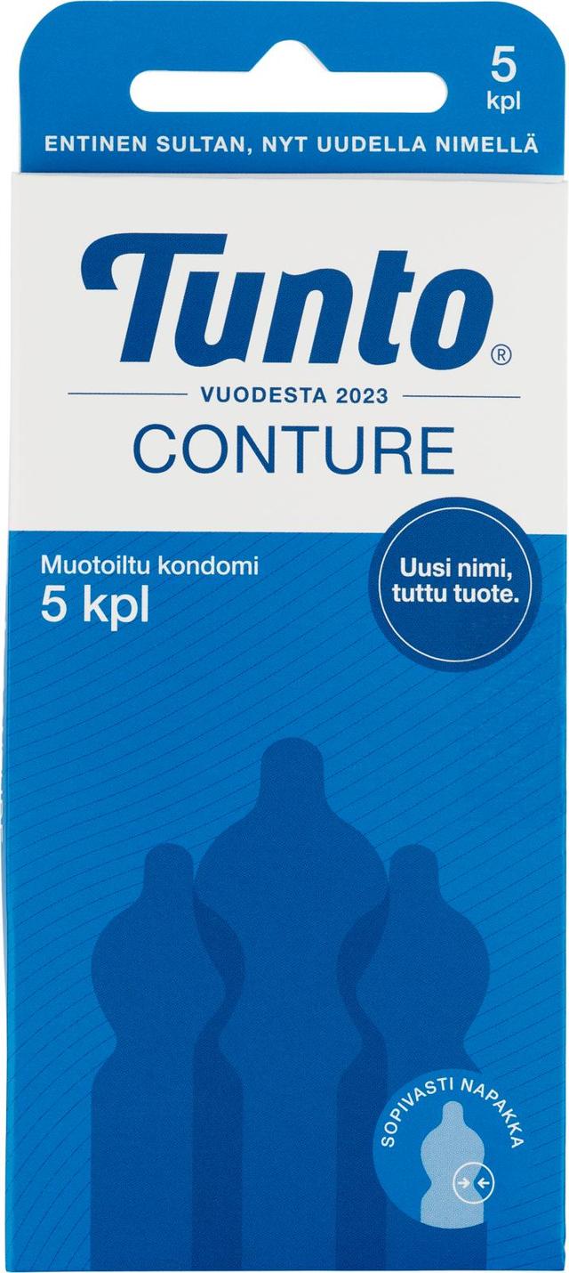 Tunto Conture muotoiltu kondomi 5kpl