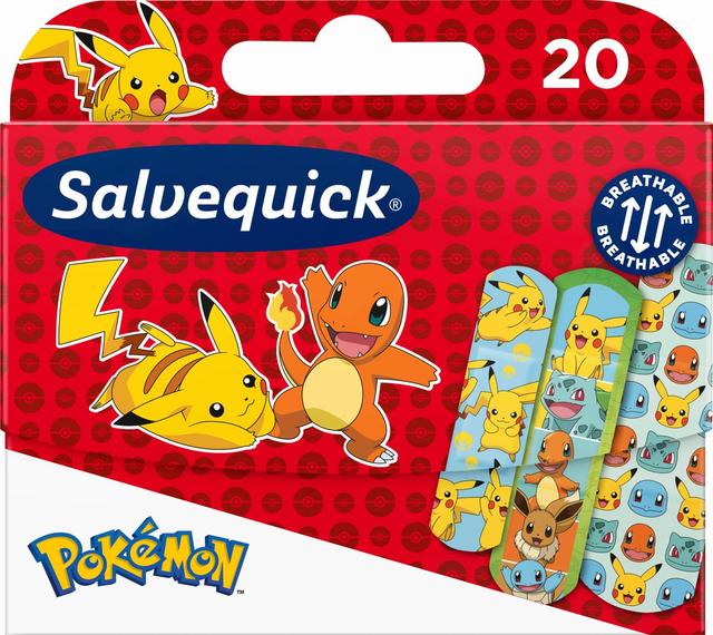 Salvequick Pokemon lastenlaastari 20kpl
