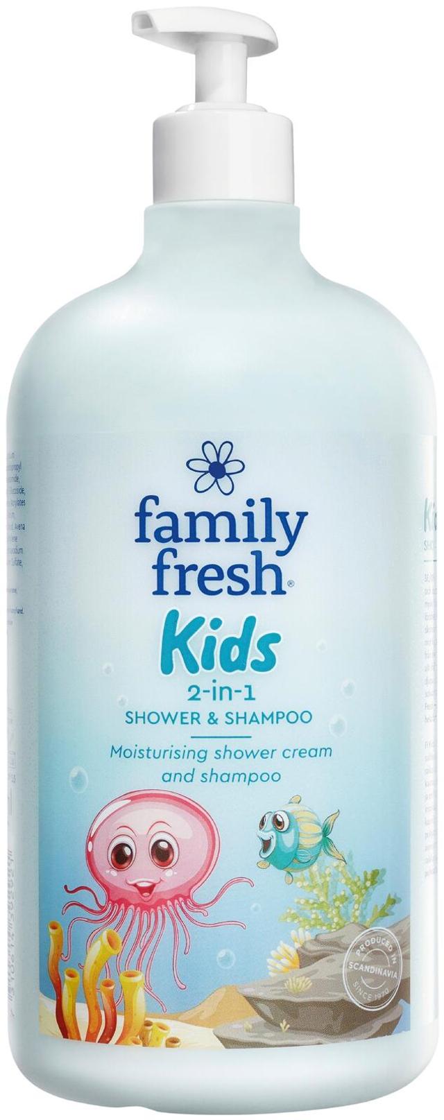 Family Fresh Kids 2-in-1 shower & shampoo suihkusaippua 1000ml