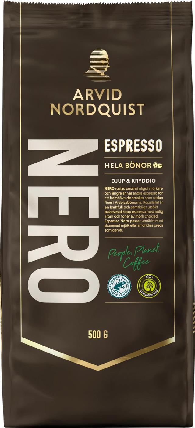 Arvid Nordquist 500g Nero espressopavut RFA