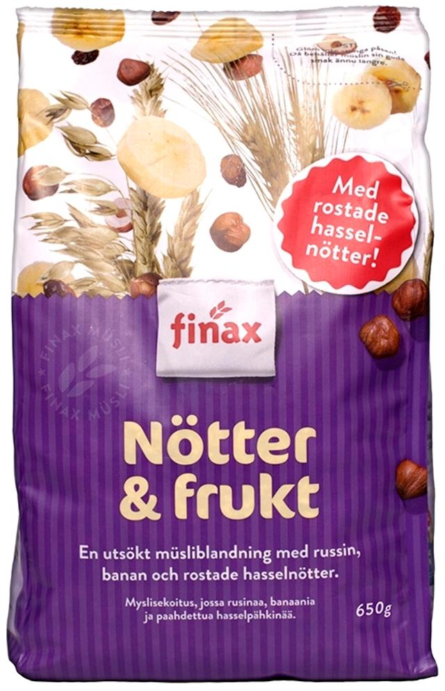 Finax Mysli Pähkinä & Hedelmä 650g