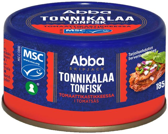 Abba MSC tonnikalaa tomaattikastikkeessa 185g