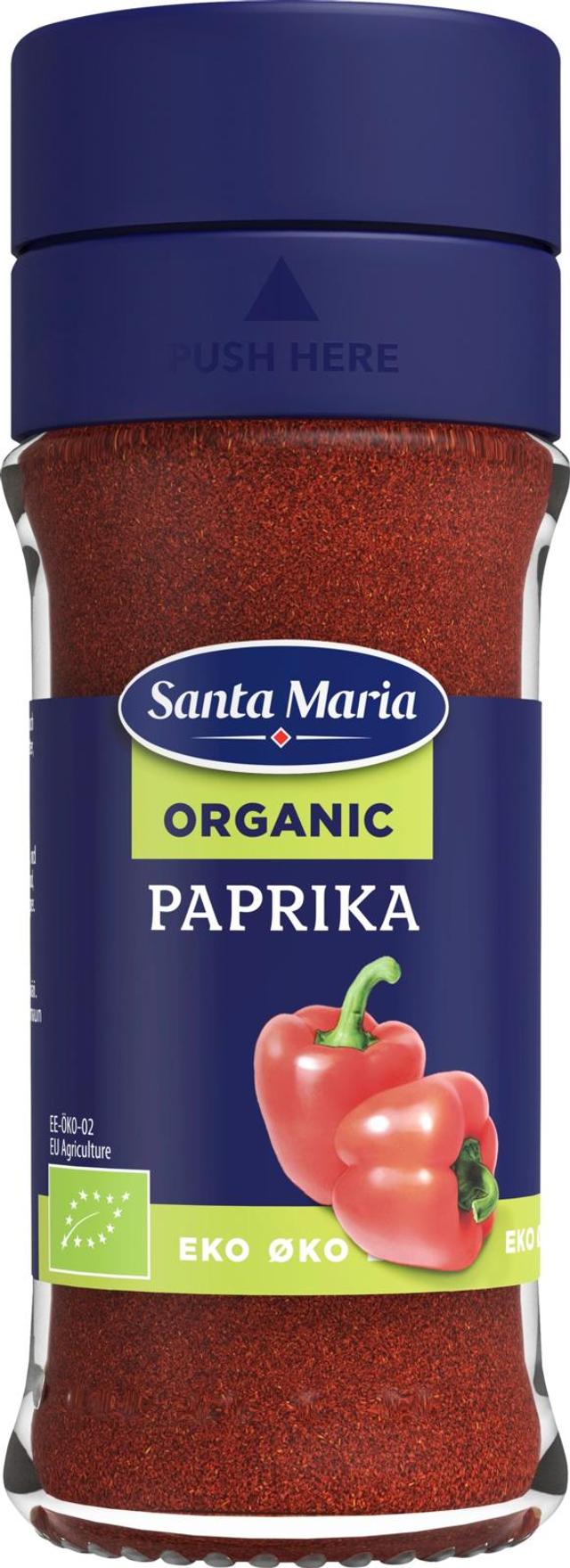 Santa Maria Paprika Luomu, purkki 36g