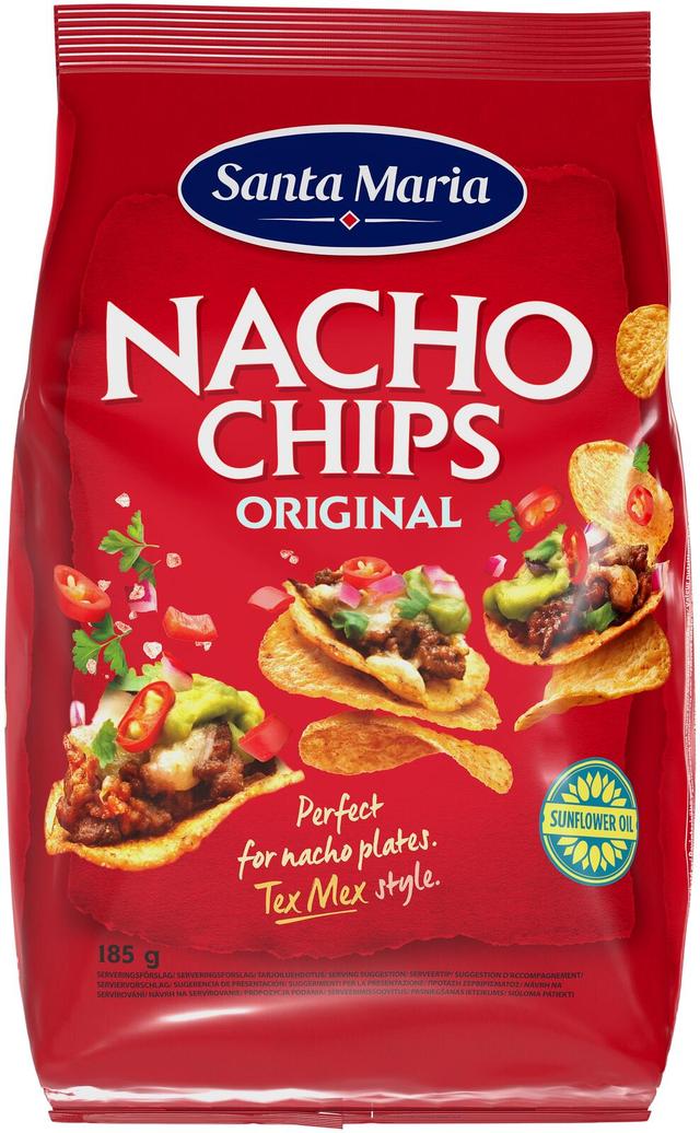 Santa Maria Nacho Chips maissilastut 185g