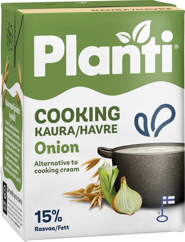 Planti Cooking sipuli kaurapohjainen ruoanlaittovalmiste 15% rasvaa 2dl