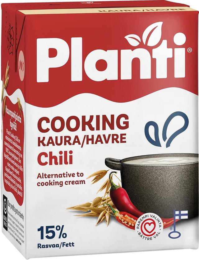 Planti Cooking Chili kaurapohjainen ruoanlaittovalmiste 15% rasvaa 2dl