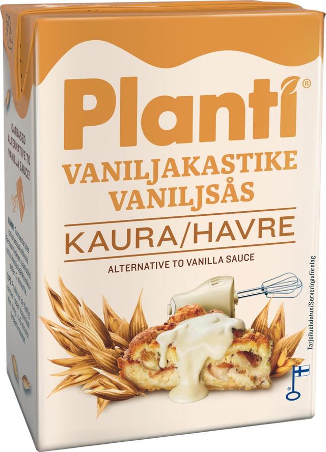 Planti maidoton vaahtoutuva kaurapohjainen vaniljakastike 10% rasvaa 2dl