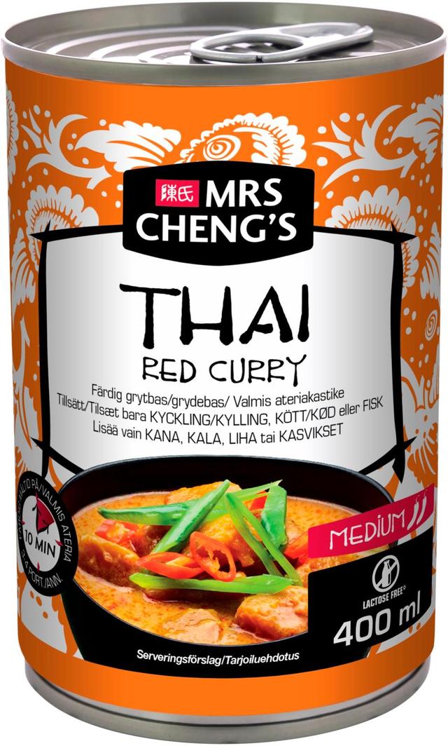 Mrs Cheng's Thai Red Curry Valmis ateriakastike 400 ml