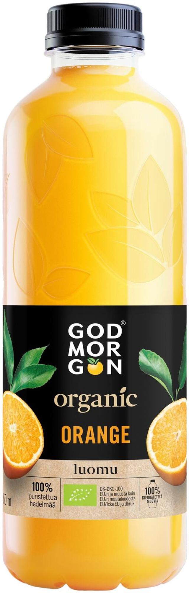 God Morgon Organic Luomu Appelsiinimehu 850 ml