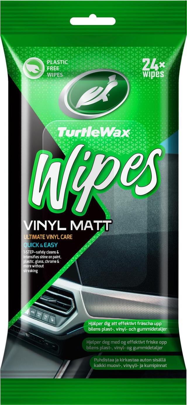 Turtle Wax puhdistusliina kumi&muovi matta 24kpl