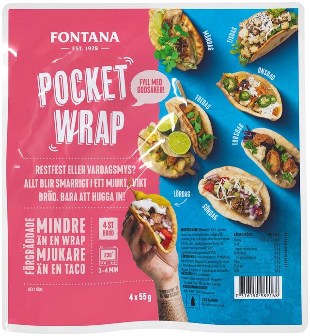 Fontana Pocket Wrap 4 x 55g