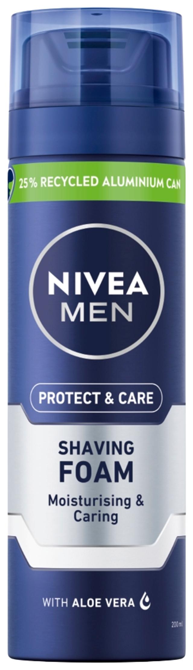 NIVEA MEN 200ml Protect & Care Moisturising Shaving Foam -partavaahto