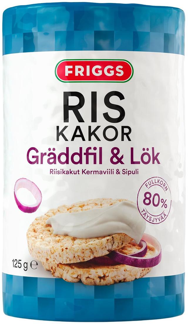 Friggs Kermaviilin & Sipulin makuinen riisikakku 125g