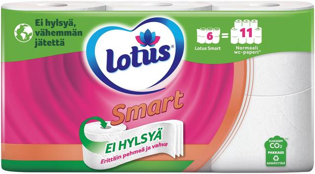 Lotus Smart WC-paperi hylsytön 6rl